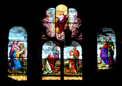 Beloit John the Baptist church Ascension window 1