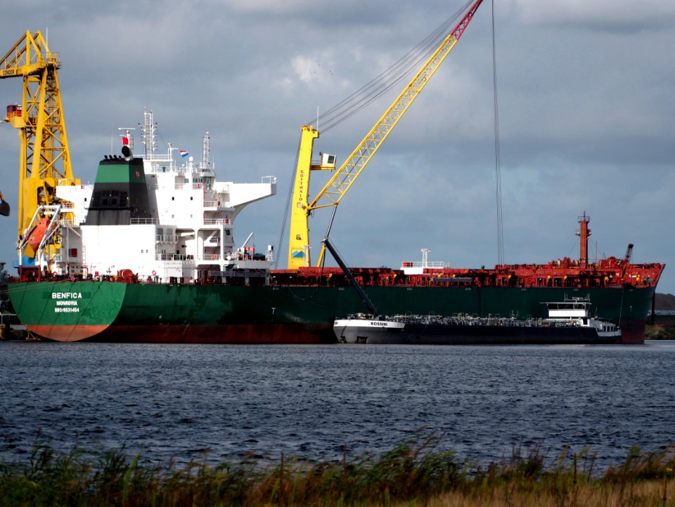 Benfica, IMO 9531454 & Rossini, ENI 06105201at the Afrikahaven, Port of Amsterdam