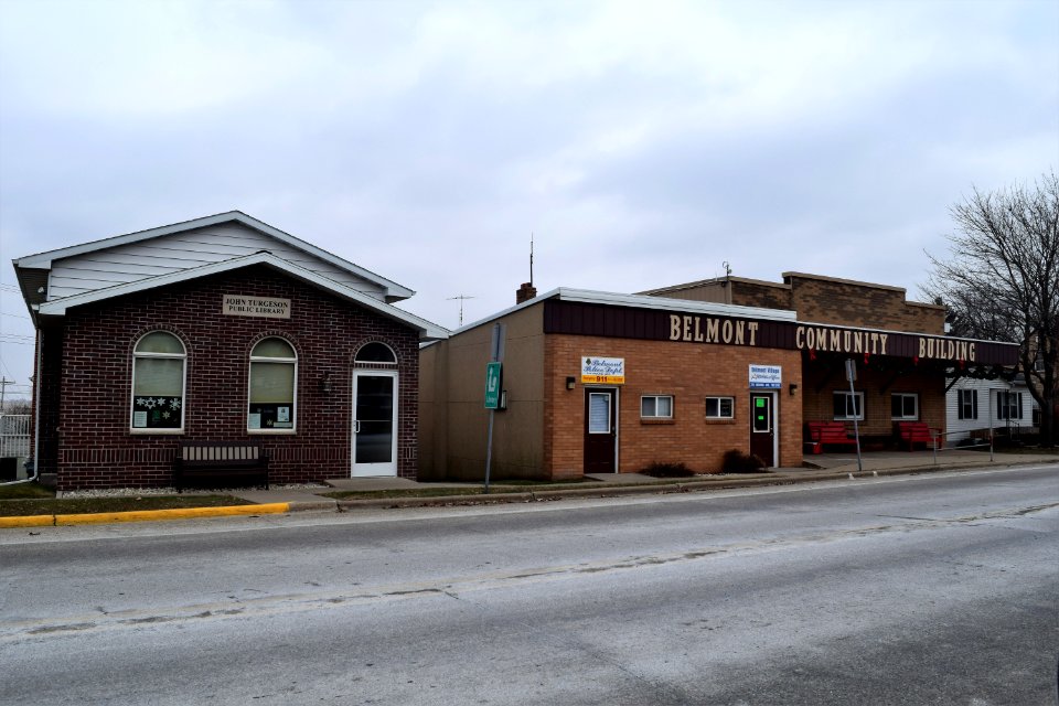 Belmont, WI public library and community building
