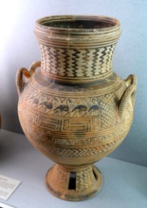 Belly-handled amphora, Cyclades, 700-875 BC, L 66 - Martin von Wagner Museum - Würzburg, Germany - DSC05655