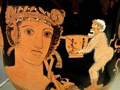 Bell-Krater with Dionysos, 390-380 BC, South Italian, Apulia, attributed to the Choregos Painter, ceramic - Cleveland Museum of Art - DSC08257 photo