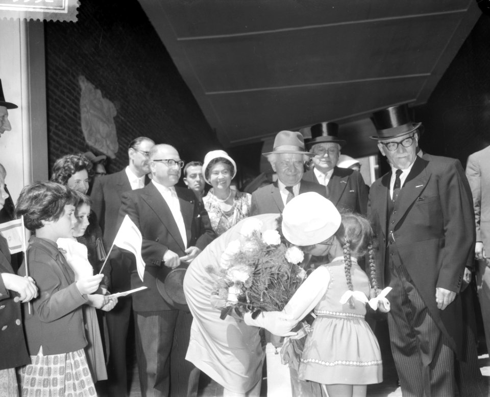 Ben Gurion in Synagoge Amsterdam, Bestanddeelnr 911-3552