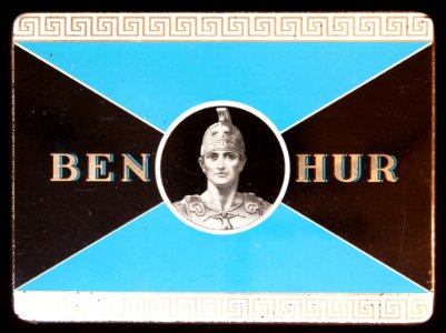 Ben Hur blauw sigarenblikje
