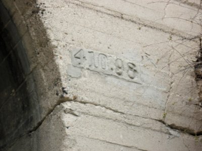 Belmont Tunnel Numbers Close-up