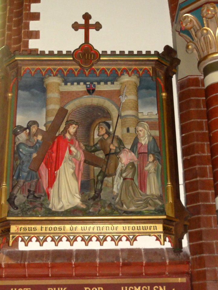Beers (N.Br) Sint Lambertuskerk kruiswegstatie 08