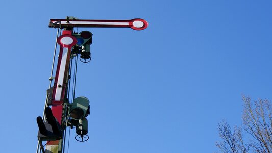 Signal containing railway signal