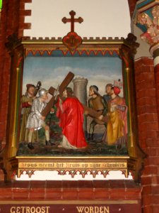 Beers (N.Br) Sint Lambertuskerk kruiswegstatie 02