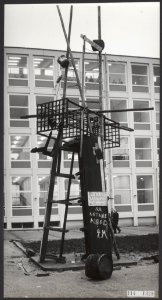 Beeldende kunsten, academies, kunstenaars, electro technische school, timmer c, , Bestanddeelnr 114-1329