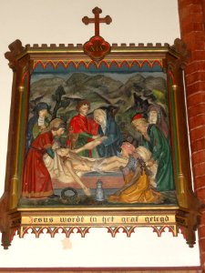Beers (N.Br) Sint Lambertuskerk kruiswegstatie 14