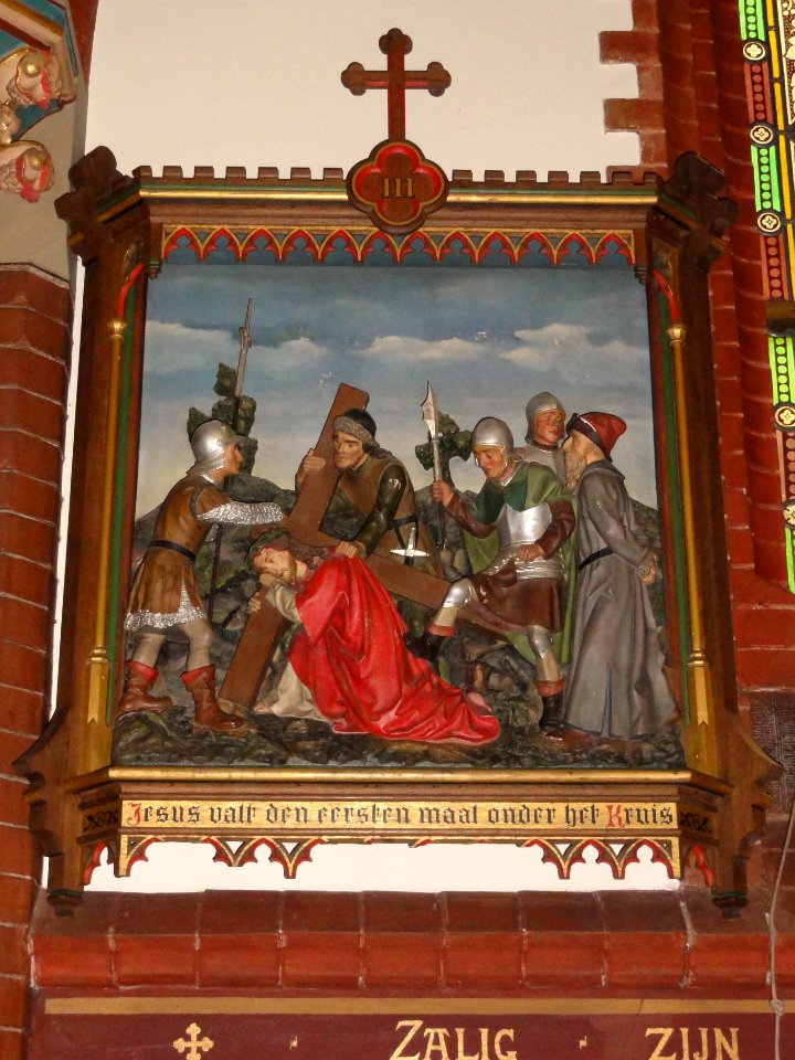 Beers (N.Br) Sint Lambertuskerk kruiswegstatie 03