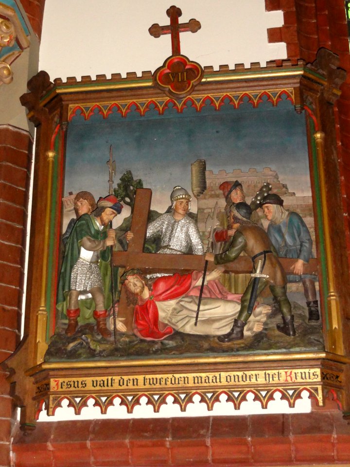 Beers (N.Br) Sint Lambertuskerk kruiswegstatie 07