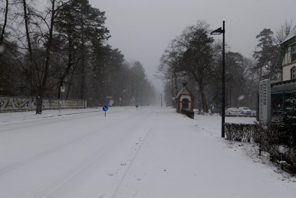 Beelitz-Heilstätten with snow 2021-02-07 05