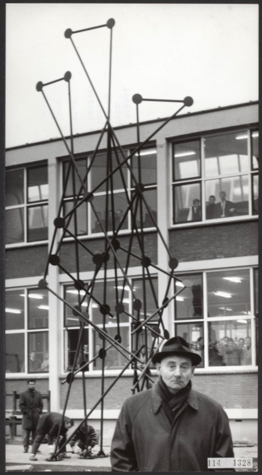 Beeldende kunsten, academies, kunstenaars, electro technische school, timmer c, , Bestanddeelnr 114-1328
