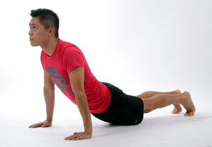 Pilates face man body man