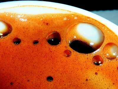 Coffee drink foam photo