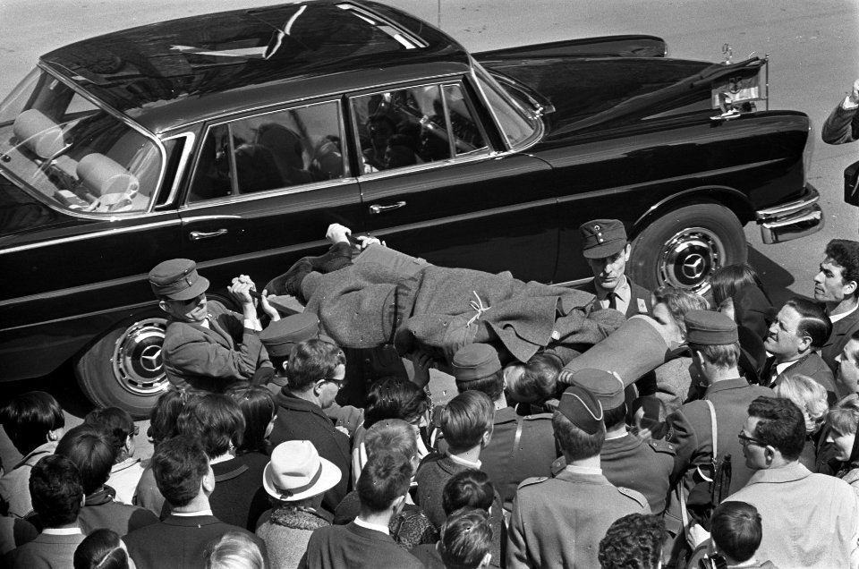 Begrafenis Adenauer, overzichten Keulen, Bestanddeelnr 920-2641