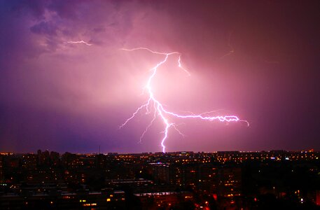 Lightning storm weather photo