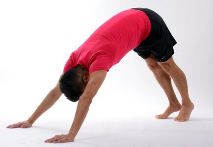 Pilates face man body man