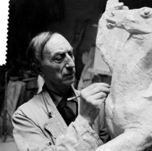 Beeldhouwer Albert Termote 30 maart 70 jaar, Bestanddeelnr 908-4259