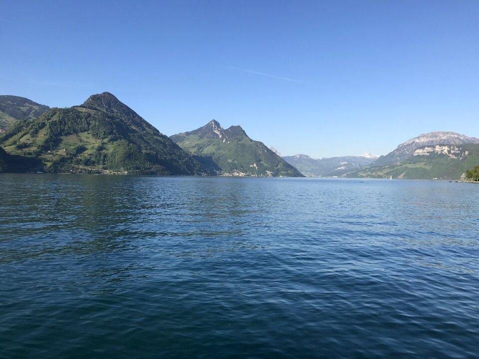 Mountain lake lake lucerne region