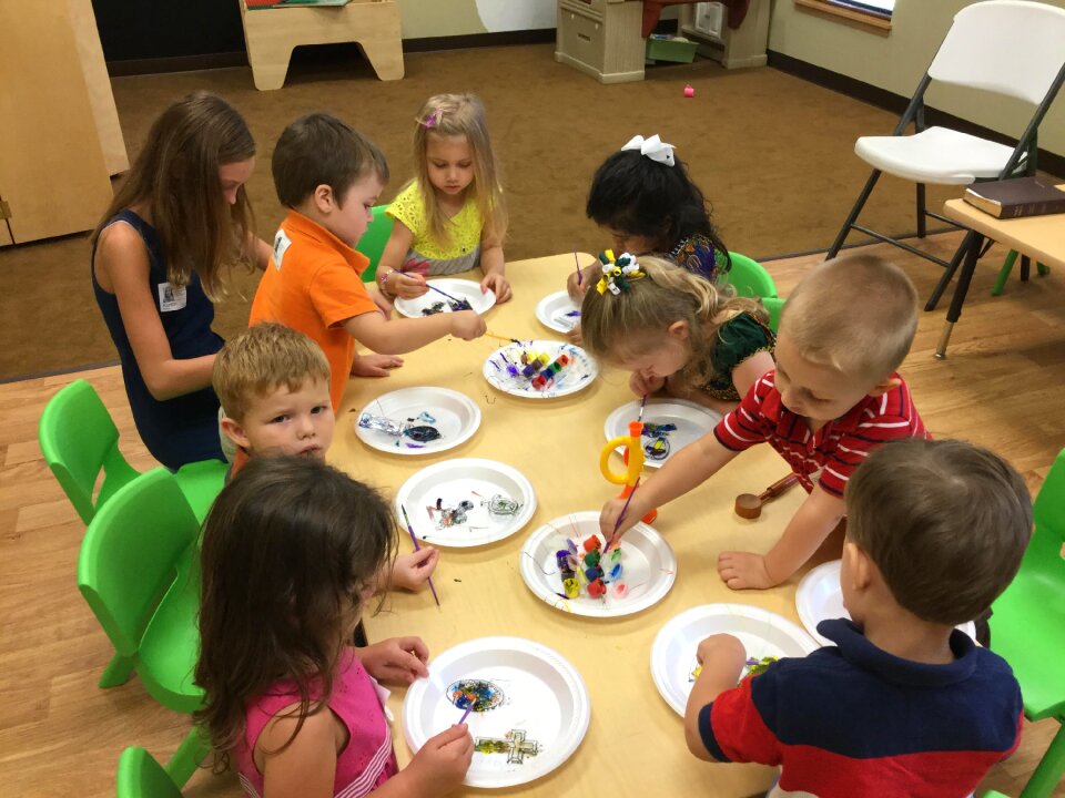 Arts and crafts kids learning brown learning