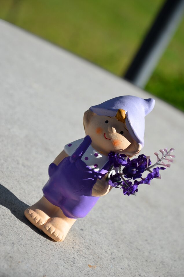 Pants flowers in the hand dwarf
