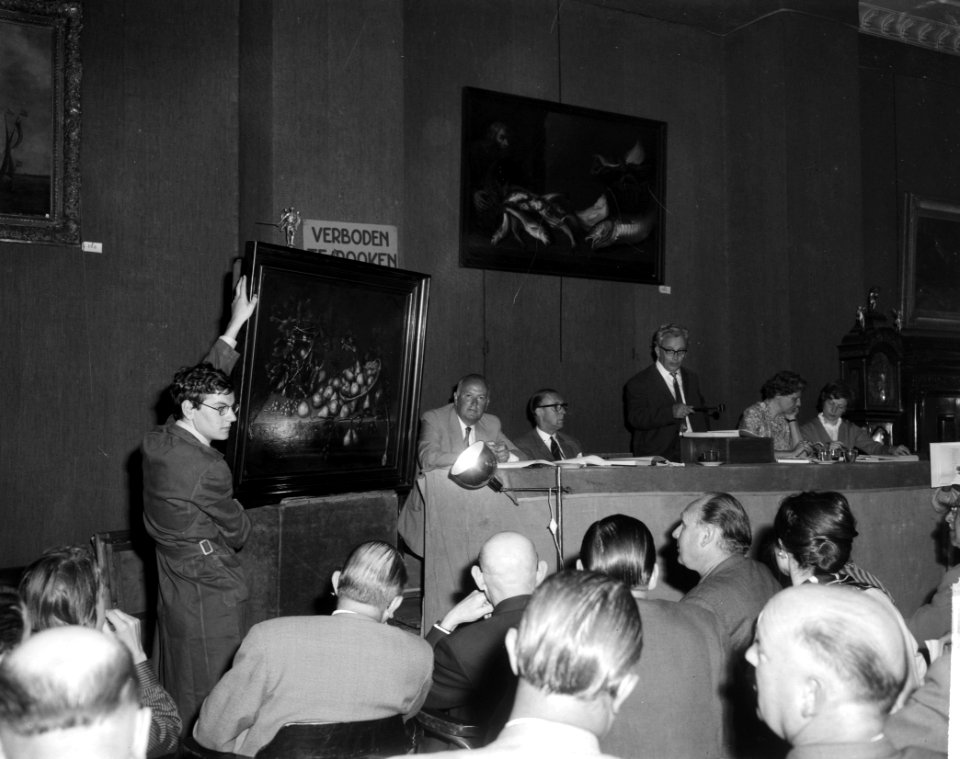 Belangrijke kunstveiling bij Max van Waay , overzicht veiling, Bestanddeelnr 916-4778