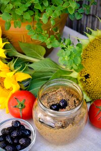 Sunflower pate breakfast vegan photo