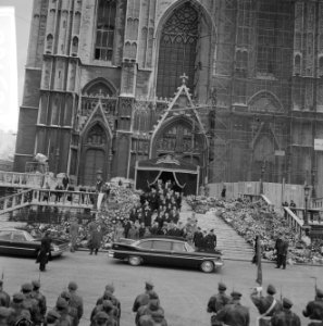 Begrafenis van Koningin Elizabeth van België te Brussel genodigden bij het verl, Bestanddeelnr 918-5108