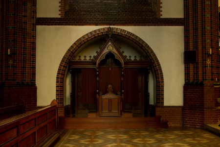 Beichtstuhl links, St. Jakobus Görlitz
