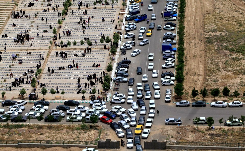 Behesht e Reza Cemetery at Borat Day - Mashhad 11