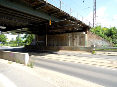 Behelfsbrücken über die Delitzscher Straße in Wiederitzsch im August 2017a