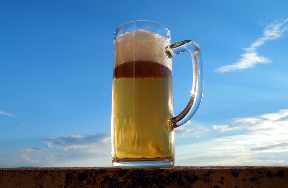 Alcohol beer glass glass