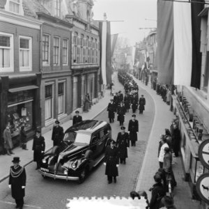 Begrafenis politieagent A. van Eck te Woerden, Bestanddeelnr 905-4188