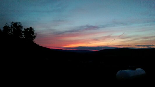 Landscape sunset sky cloudscape