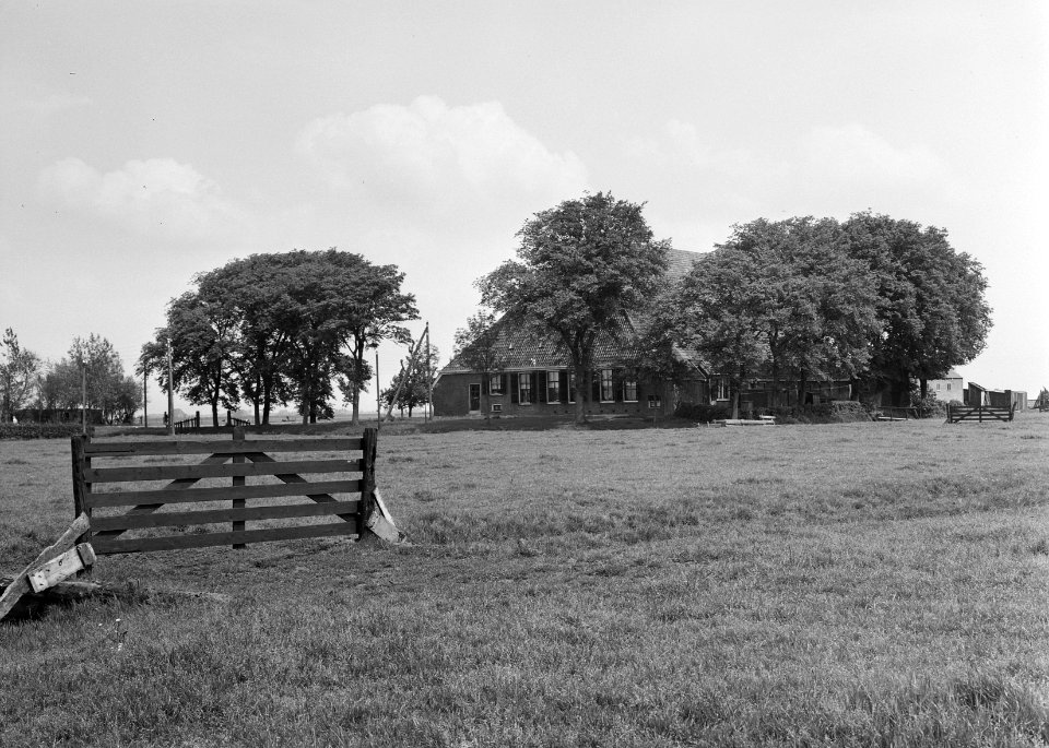 Boerderij van F Bouma te Nijhuizum (Friesland), Bestanddeelnr 163-0172