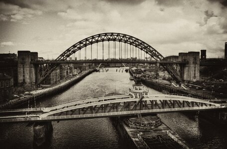 Bridge swing bridge retro photo