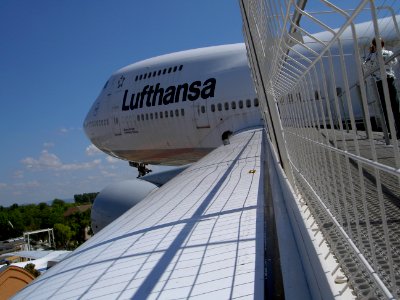 Boeing 747 on the wing