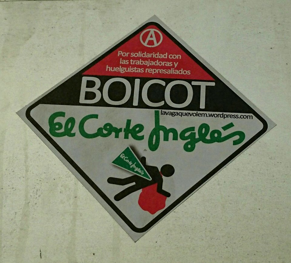 Boicot El Corte Inglés sticker