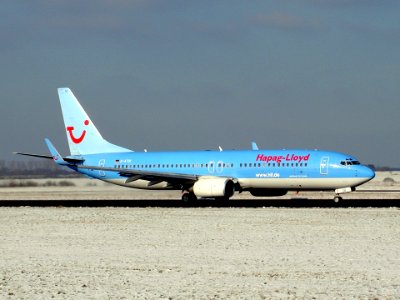Boeing 737-800 D-ATUI at Saarbruecken (SCN - EDDR) airport Germany, 07 November 2004