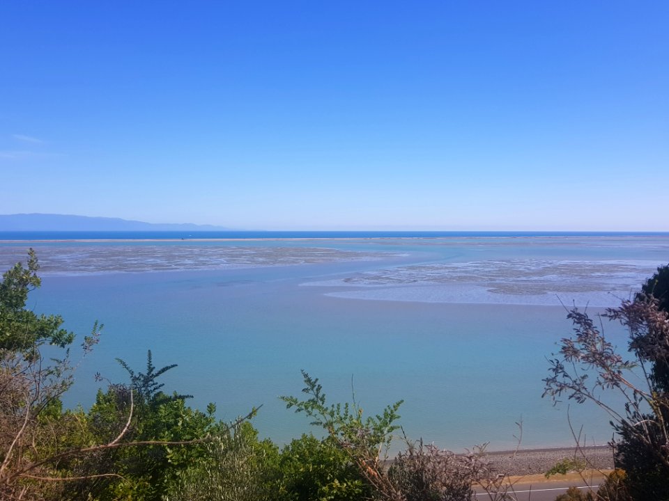 Boulder bank from Wakapuaka Cemetery, Nelson