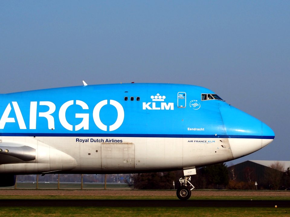 Boeing 747-406(ER-F) KLM Cargo PH-CKA, landing at AMS Amsterdam (Schiphol), pic3