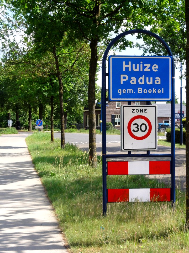 Boekel bord Huize Padua gem. Boekel