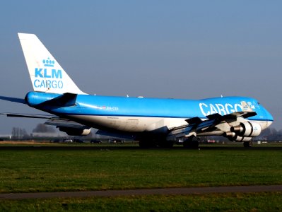 Boeing 747-406(ER-F) KLM Cargo PH-CKA, landing at AMS Amsterdam (Schiphol), pic4 photo