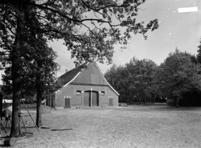 Bomen, gebouwen, schuren, Bestanddeelnr 253-7746