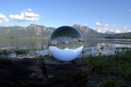 Alpine panorama lake forggensee