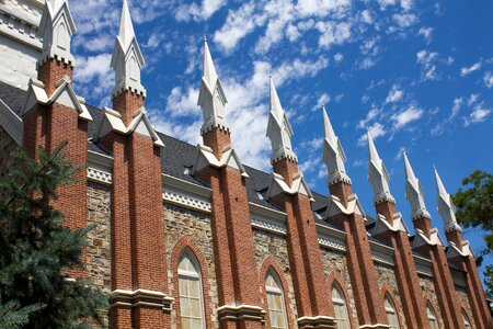 Steeple brick construction photo