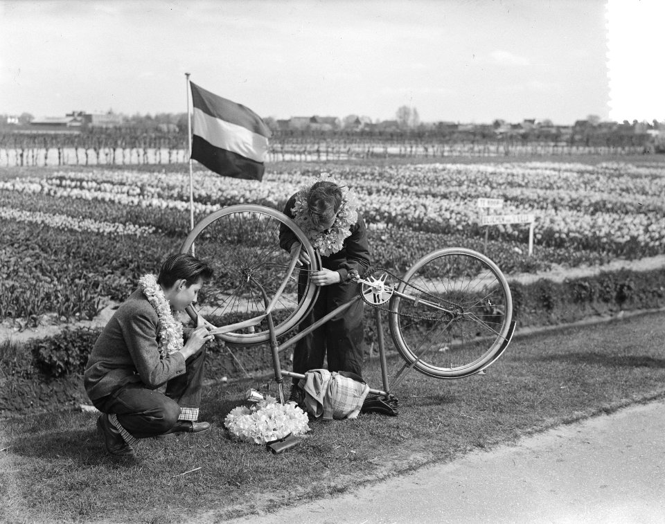 Bollenzondag pech met de fiets, Bestanddeelnr 905-6732