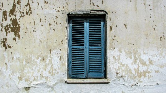 Window aged wooden photo