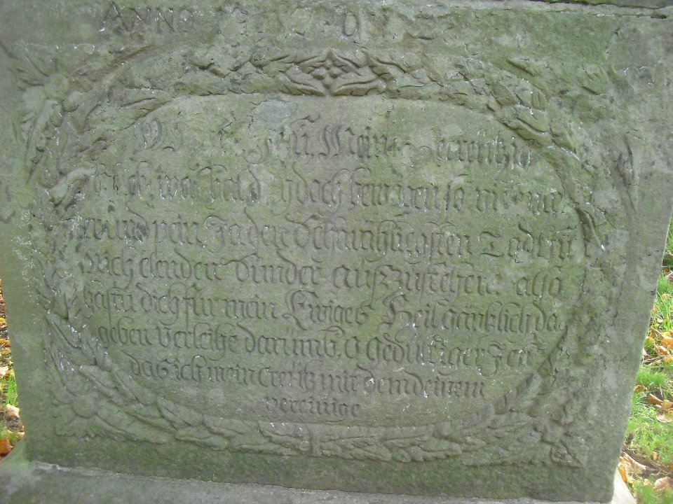 Boke-Bildstock an der Lippebrücke-Inschrift